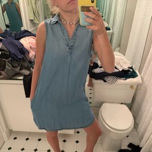 Anthropology denim dress pullover